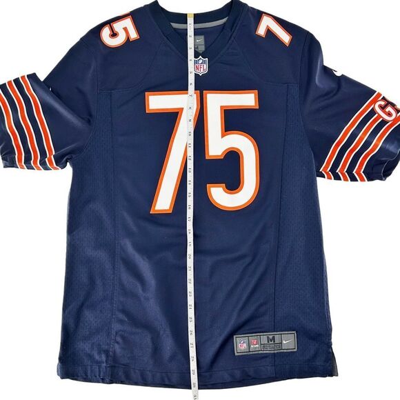 Kyle Long Chicago Bears Nike NFL On Field #75 Navy Blue Game Jersey Size Medium - Picture 11 of 14